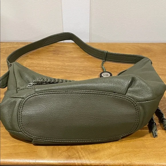 The Sak Olive Green Leather Hobo Bag - Picture 3 of 10